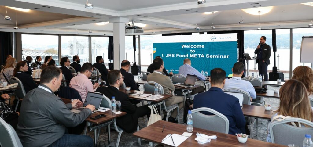 Participants attending a presentation at the JRS Food META Seminar in Istanbul