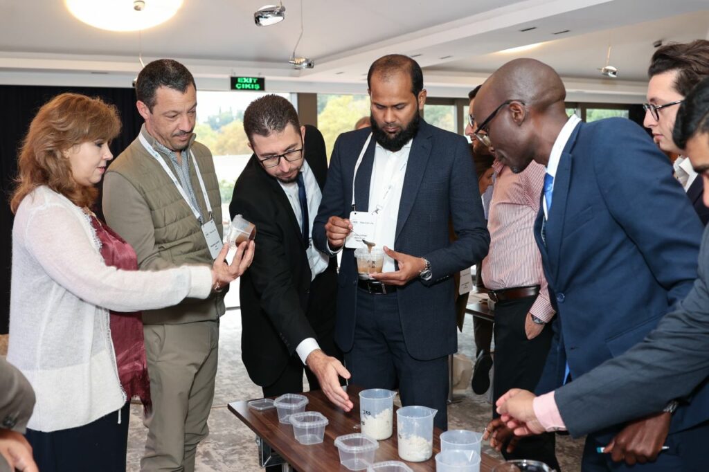 REDA Food Ingredients and JRS colleagues exploring ingredient samples during the seminar